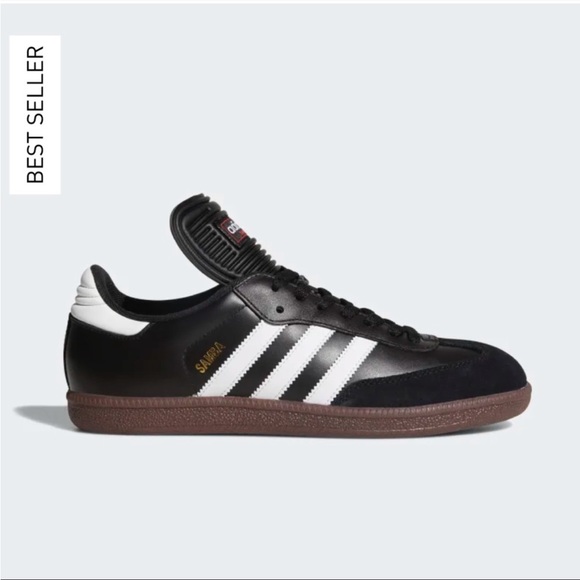 NWT Adidas Samba Classic Sneakers Black Brown Gum Sole Size Men 7.5/Women 8.5 - Picture 1 of 13